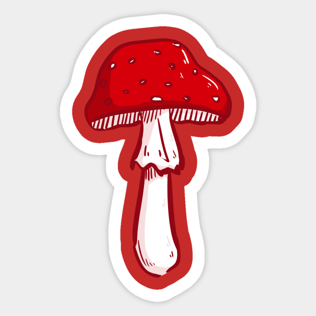 Fly Agaric Sticker by Fanky